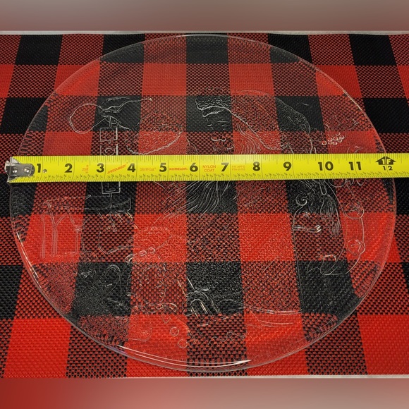 Santa Claus Noel 12.25 Inch Serving Platter by Libbey - Vintage - Picture 7 of 7